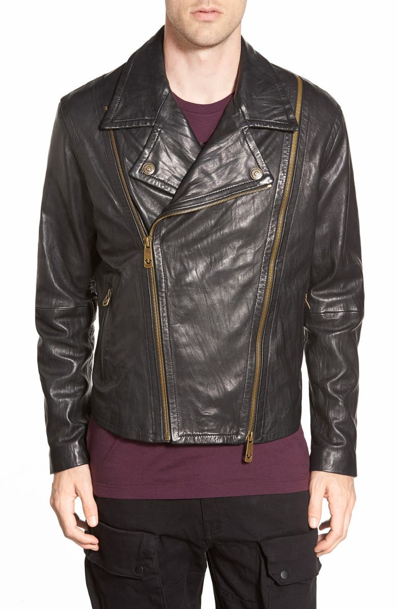 True Religion Brand Jeans X Rus Westbrook Double Zip Leather