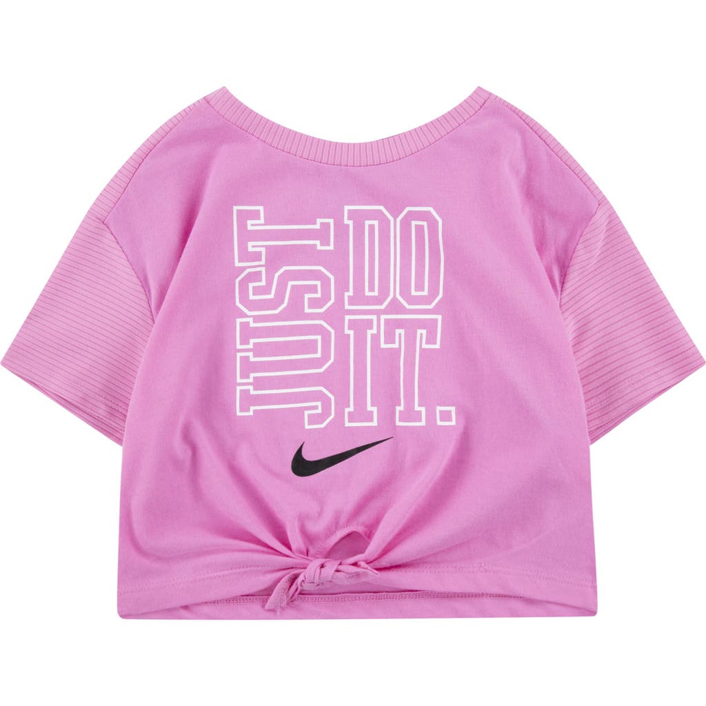 Nike Kids' Just Do It Graphic T-shirt In Pink