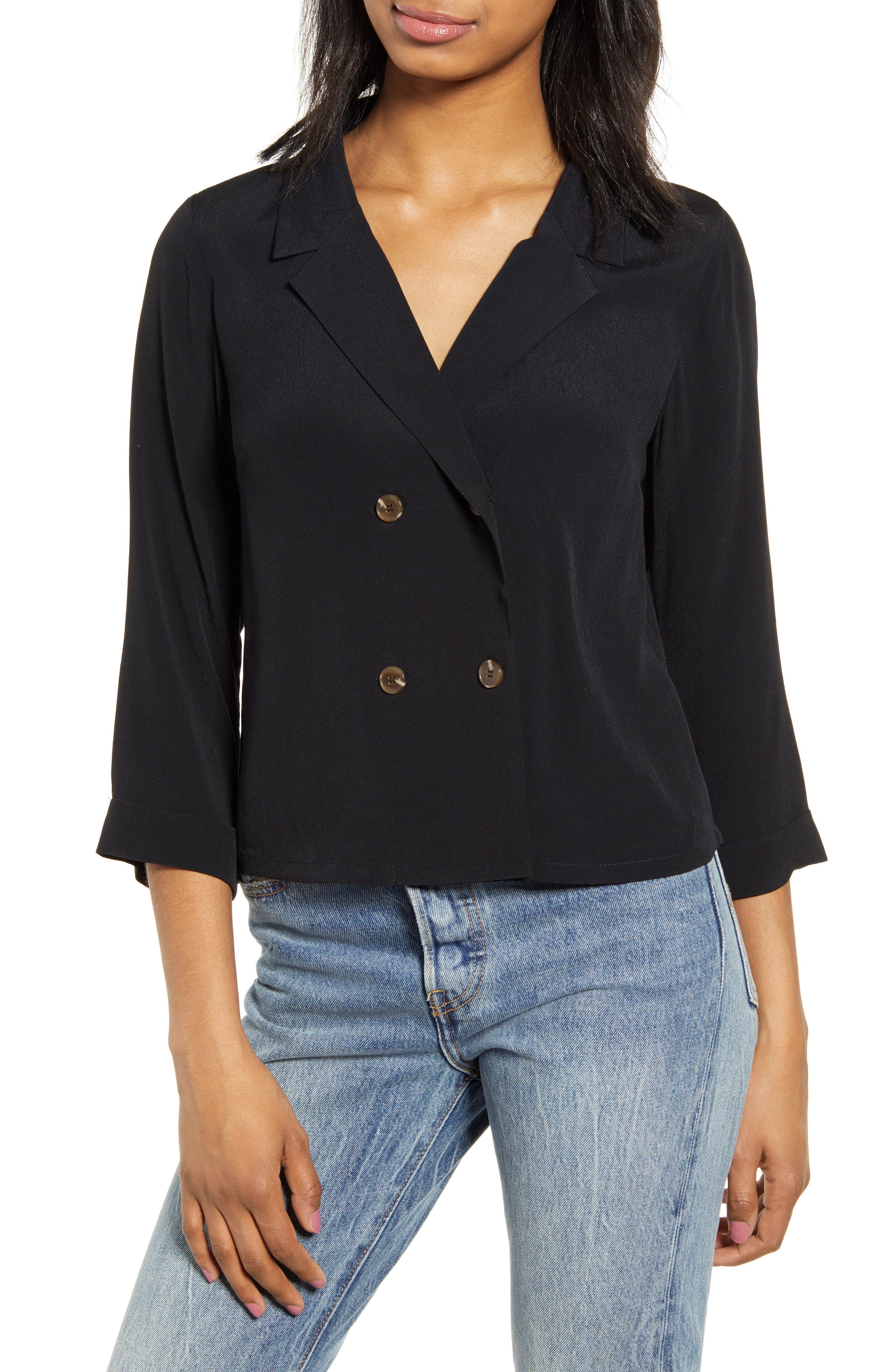 CODEXMODE Double Breasted Blouse Nordstrom