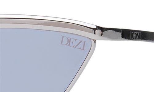 Shop Dezi Toxica 59mm Cat Eye Sunglasses In Toxica Silver/silver Flash