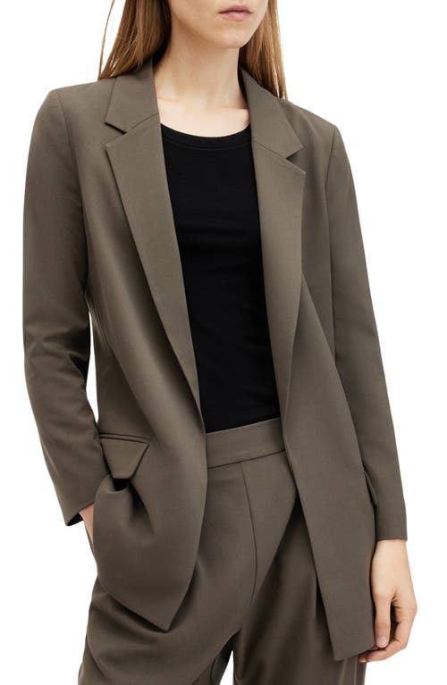 Allsaints Aleida Tri Blazer In Tarmac Green
