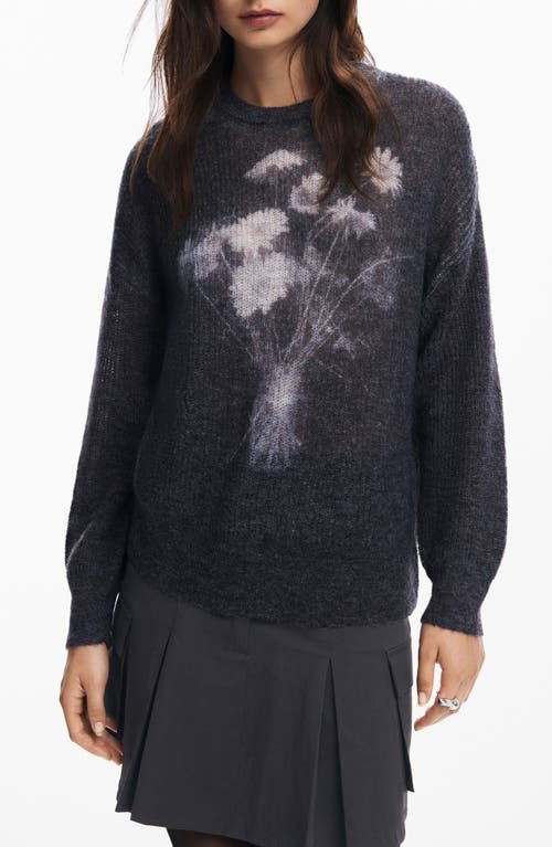 Shop Desigual Mississauga Bouquet Sweater In Black