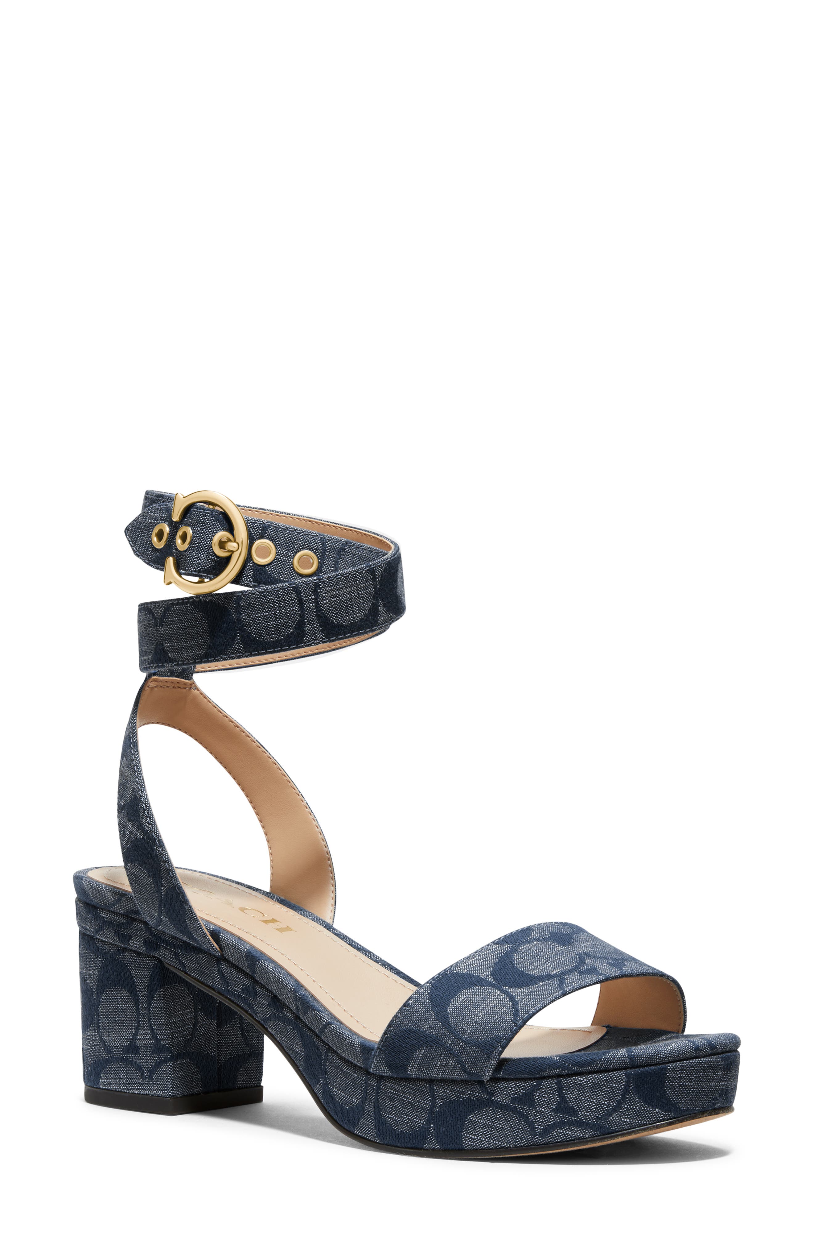 powder blue block heel sandals