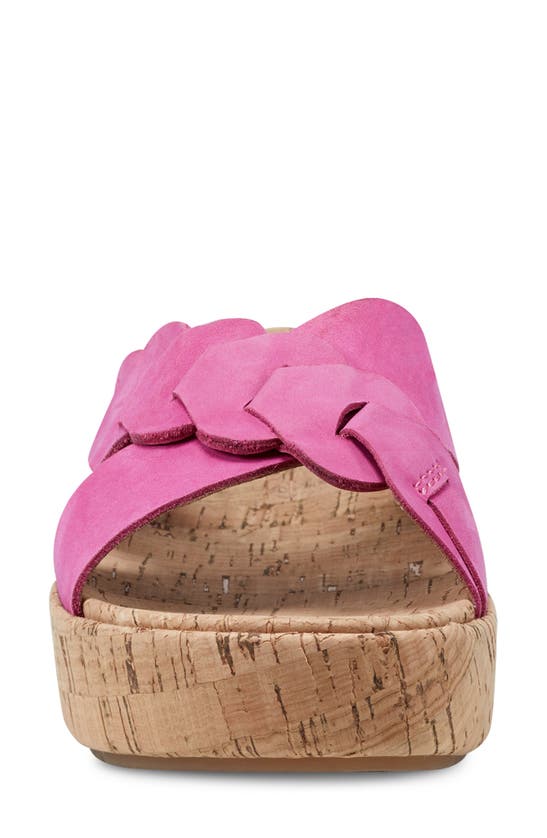 Shop Earth ® Scotti Platform Slide Sandal In Dark Pink