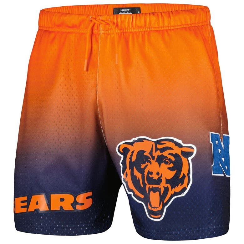 Shop Pro Standard Navy/orange Chicago Bears Ombre Mesh Shorts