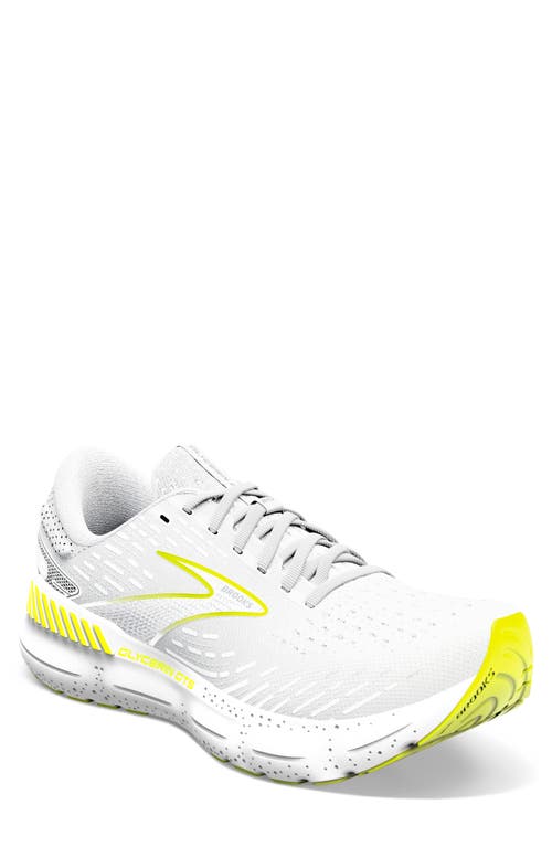 Brooks Glycerin GTS 20 Running Shoe in White/Nightlife at Nordstrom, Size 12