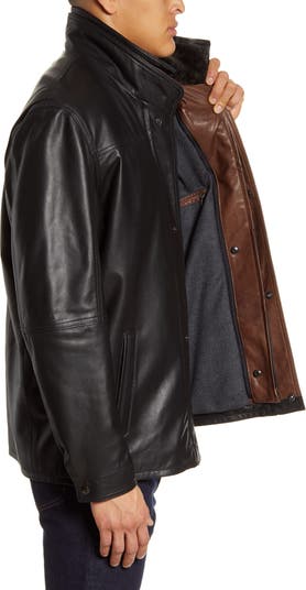 B-Grade 1/12 Brown slim leather jacket with fur trim for 6 inch slim body