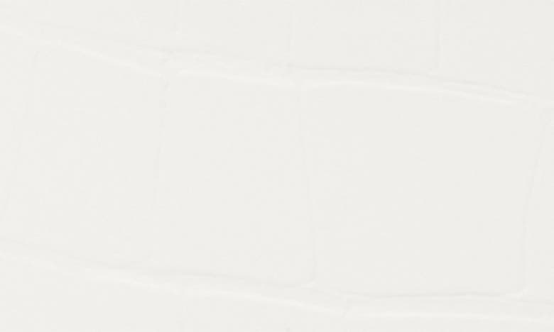 Fashion To Figure Hilari Croc Embossed Platform Heeled Sandal In White