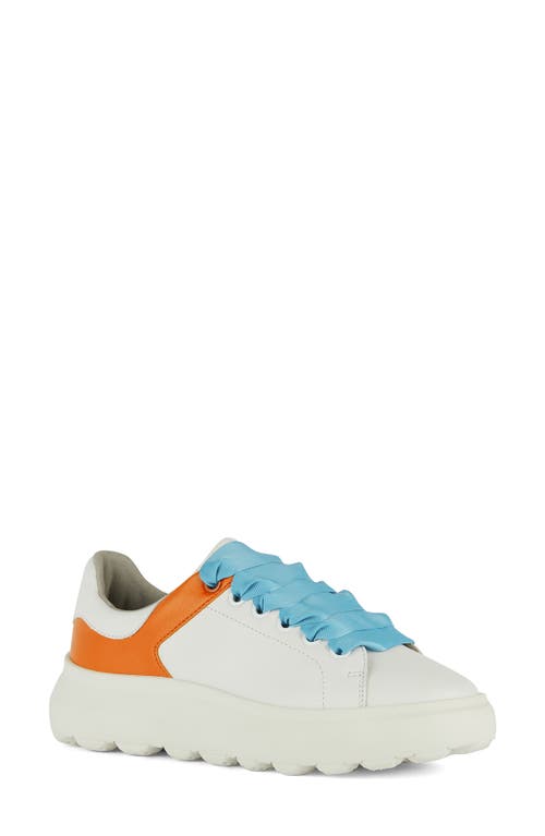 Spherica Sneaker in White/Orange