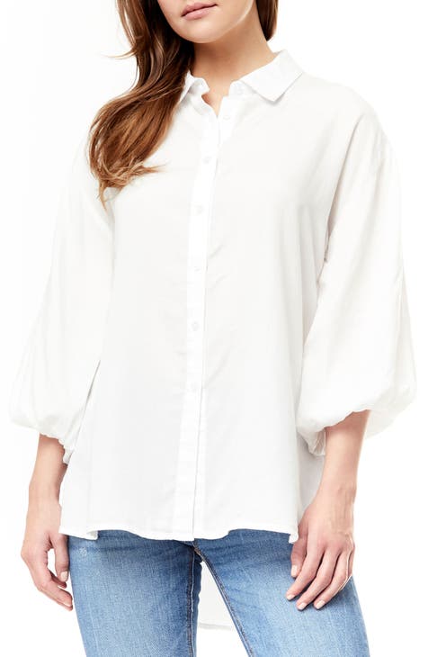 Jacqueline Lyocell Puff Sleeve Top