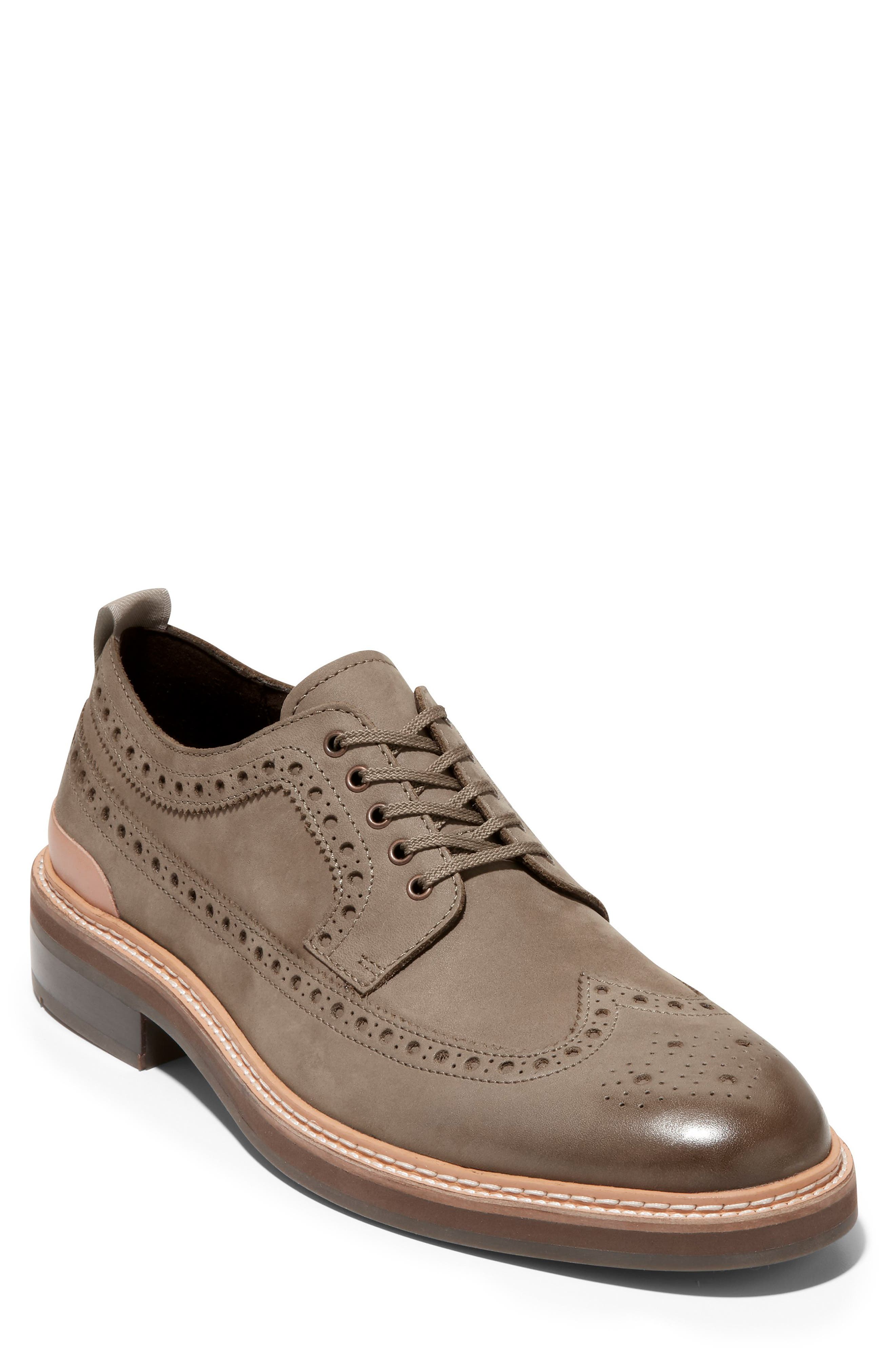 Cole Haan Men's Davidson Grand Wingtip Oxford - Riverstone | Size 10.5