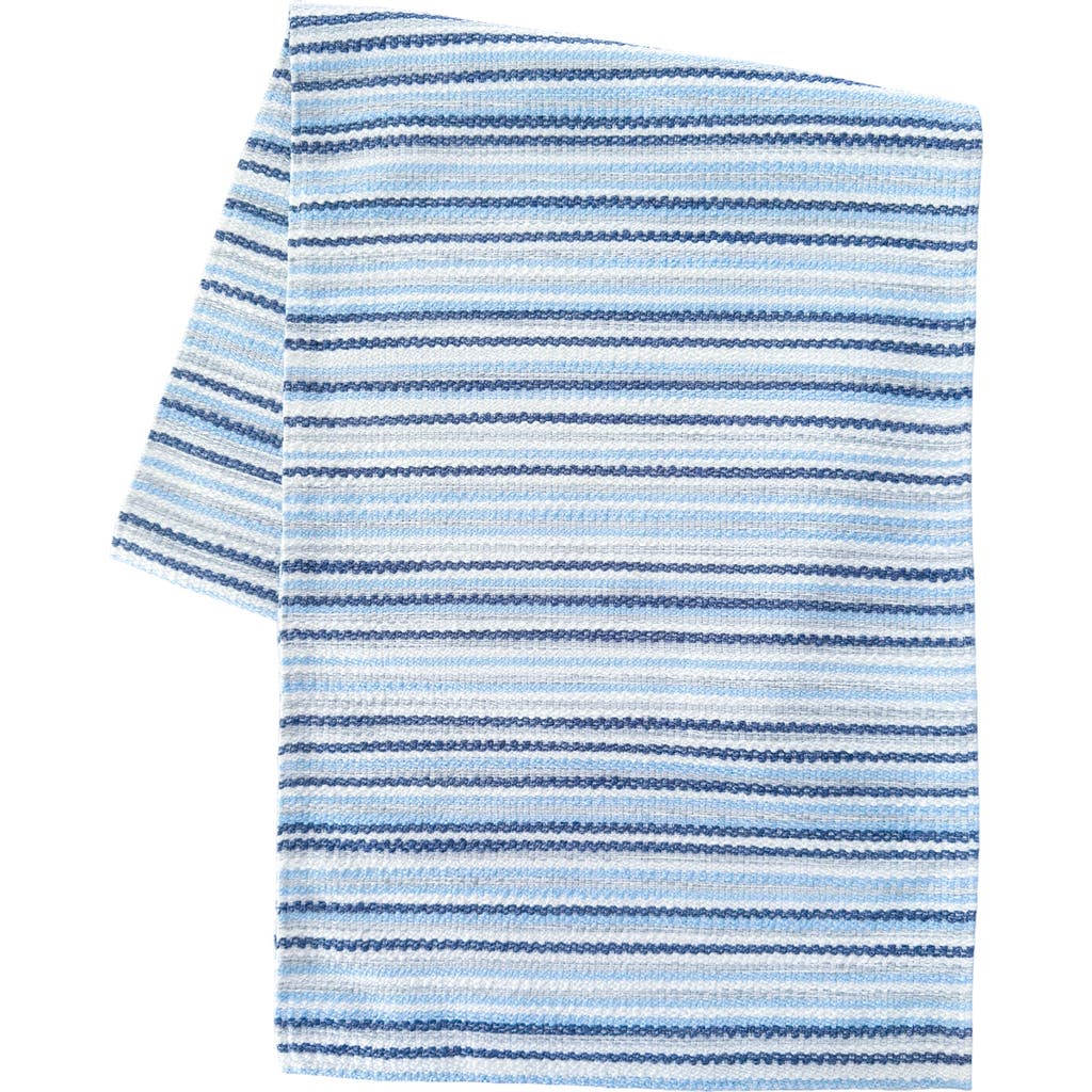 Anaya Yacht Stripe Indoor Outdoor Table Runner In Blue