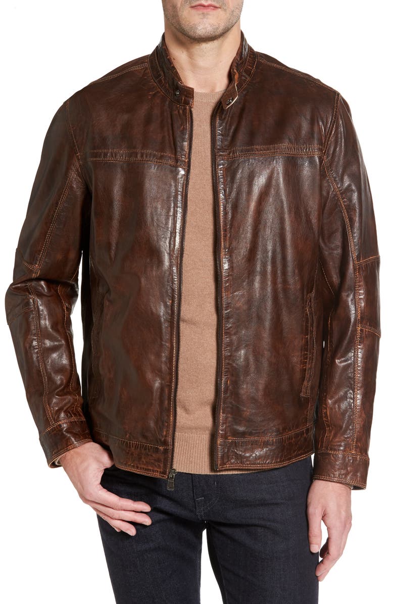 Missani Le Collezioni Vintage Leather Jacket | Nordstrom