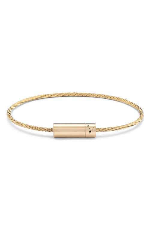 le gramme Men's 11G 18K Gold Cable Bracelet in Yellow Gold at Nordstrom, Size 18 Cm