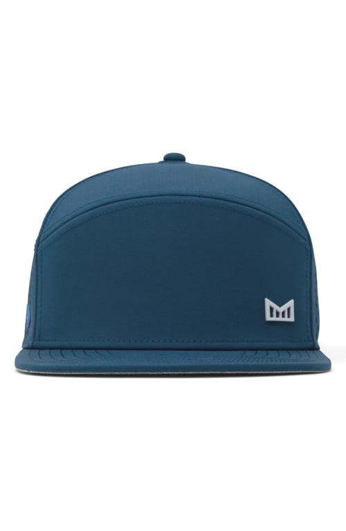 Melin Trenches Icon Hydro Performance Snapback Hat In Steel Blue