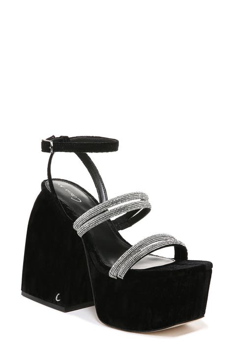 Mila Jewel Ankle Strap Platform Sandal (Women)
