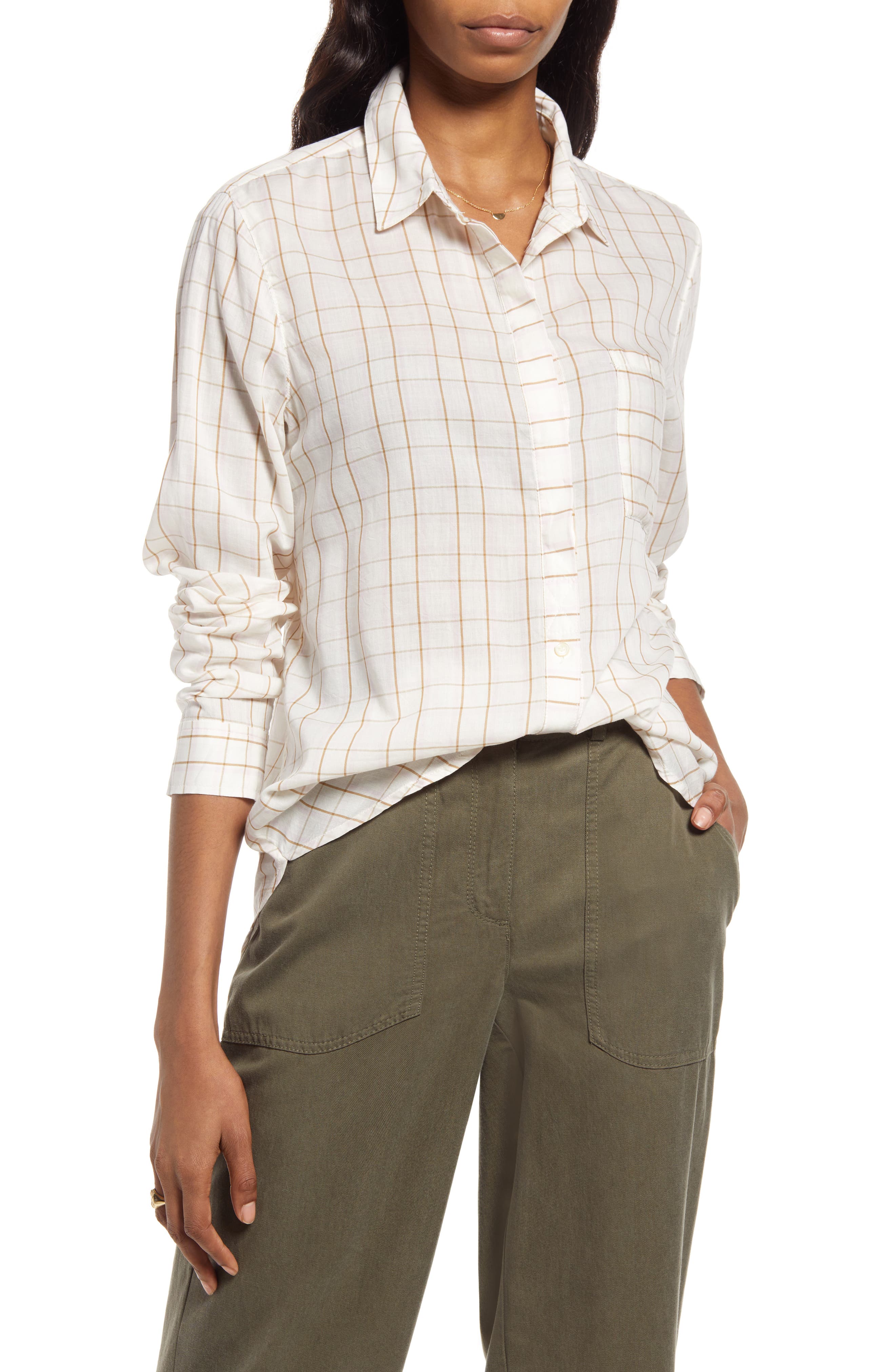 Treasure \u0026 Bond Classic Drapey Shirt In 