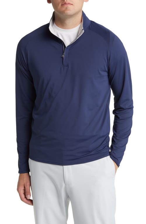 Crown Crafted Stealth Performance Quarter Zip Pullover in Navy