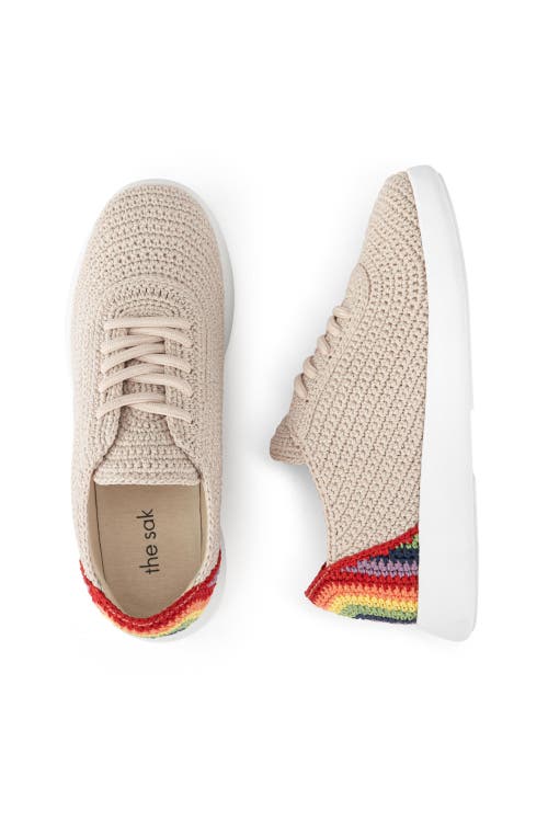 Shop The Sak Asha Sneaker In Rainbow Ecru