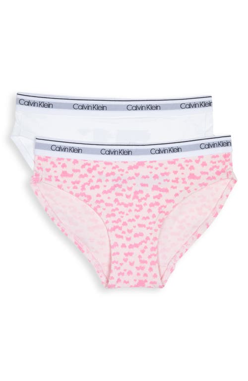 Calvin Klein Kids' Assorted 2-Pack Bikinis in Pink Spots