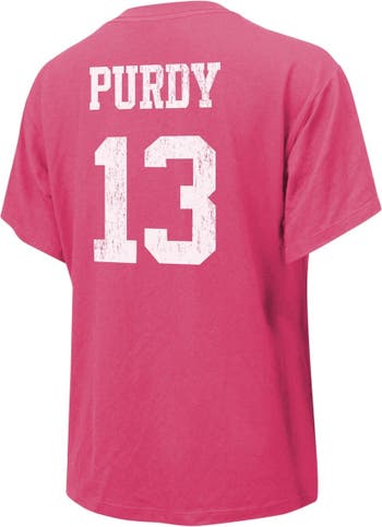 Lids Christian McCaffrey San Francisco 49ers Majestic Threads Women's Name  & Number T-Shirt - Pink