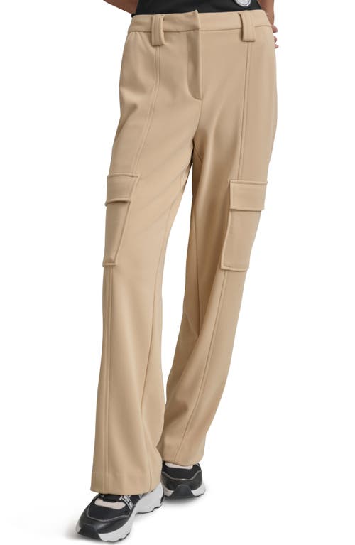 DKNY Straight Leg Crepe Cargo Pants at Nordstrom,