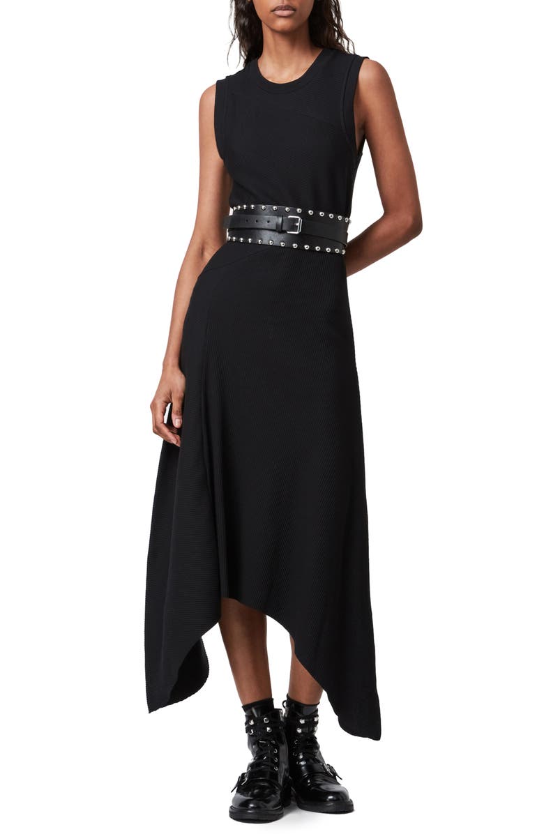 AllSaints Gia Sleeveless Rib Maxi Dress | Nordstrom