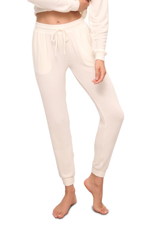 Shop Eberjey Cozy Time Lounge Joggers In Ivory