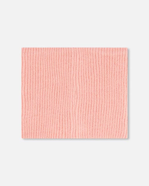 Shop Deux Par Deux Baby Girl's Mid-season Knit Neckwarmer Pink In Strawberry Ice