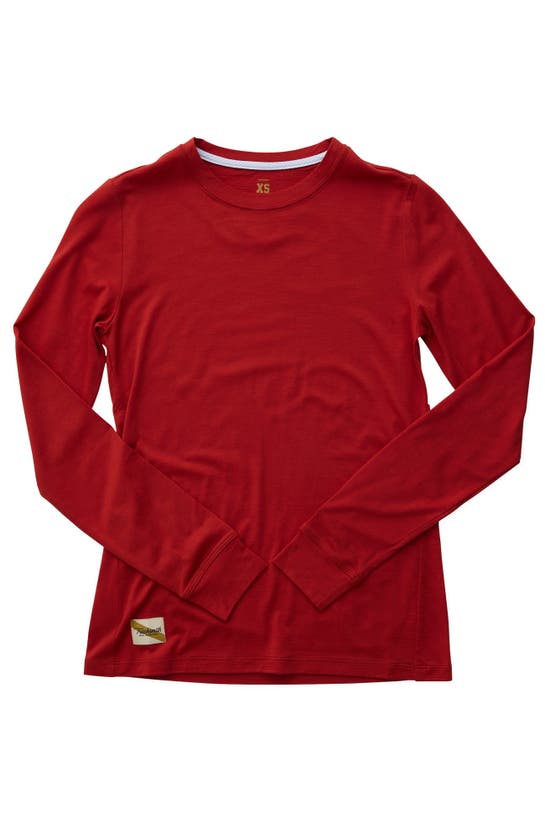 Shop Tracksmith Harrier Long Sleeve In Scarlet