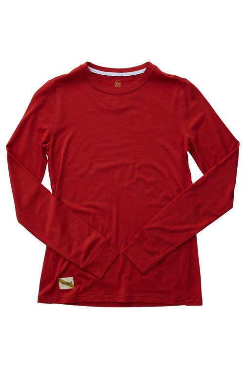 Tracksmith Women's Harrier Long Sleeve Scarlet at Nordstrom,