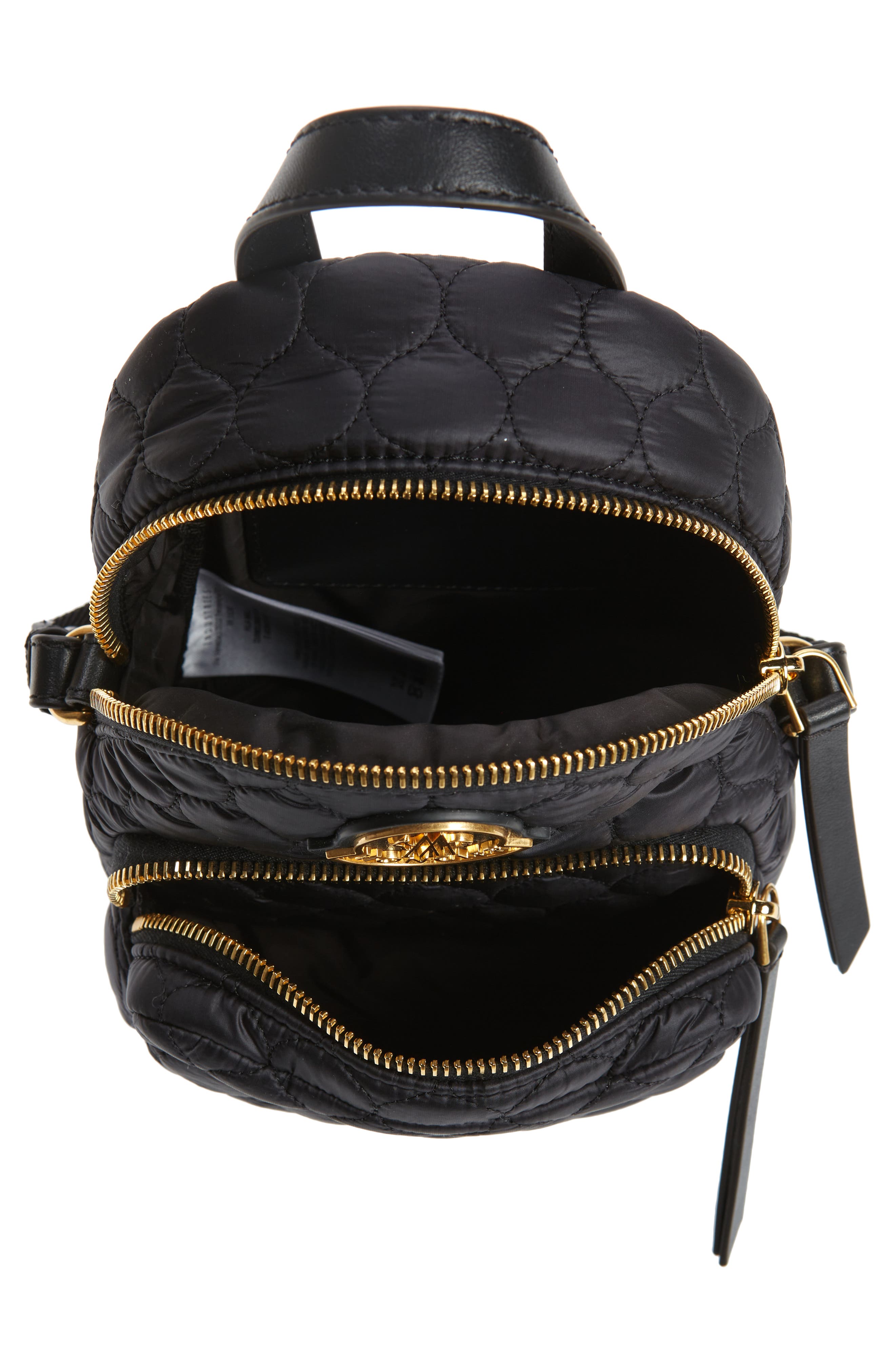 horizontal puffer crossbody bag | black