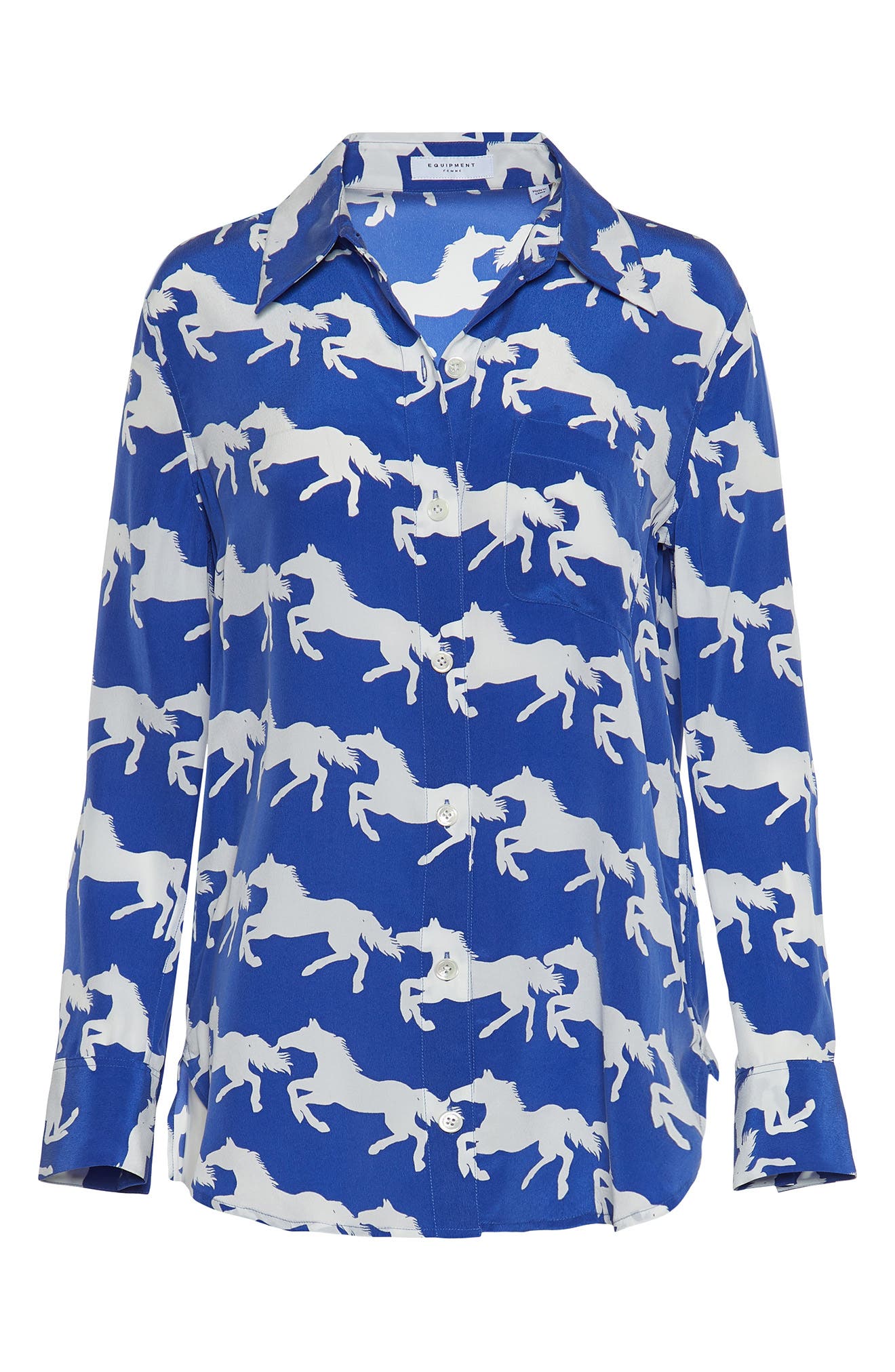 Equipment Bradner Horse Print Silk Blouse Nordstrom