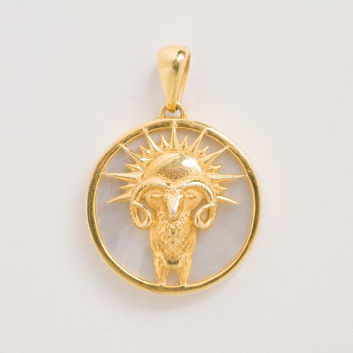 Freya Rose Zodiac Pendant In Aries