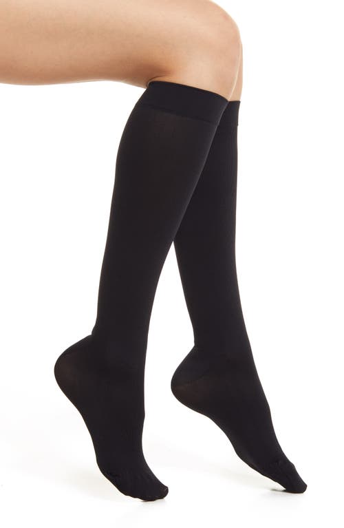Knee High Compression Trouser Socks in Black