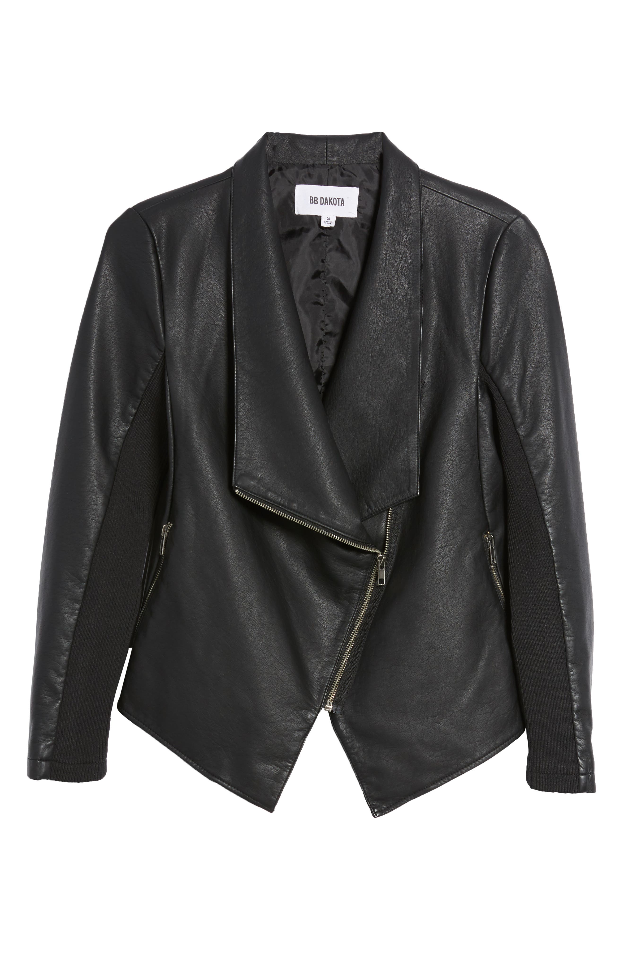 BB Dakota | Gabrielle Faux Leather Asymmetrical Jacket | HauteLook