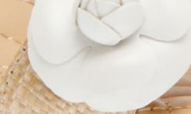 Shop Anne Klein Yardley Sandal In Natural Raffia/ White