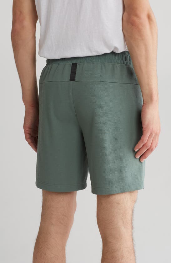 Shop Tec One Explorer Textured Shorts In Oak Green