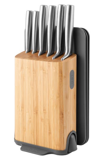 Berghoff Leo Legacy 11-piece Knife Block Set In Silver/beige/grey