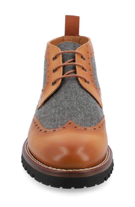 Shop Taft The Livingston Chukka Boot In Grey/ Brown