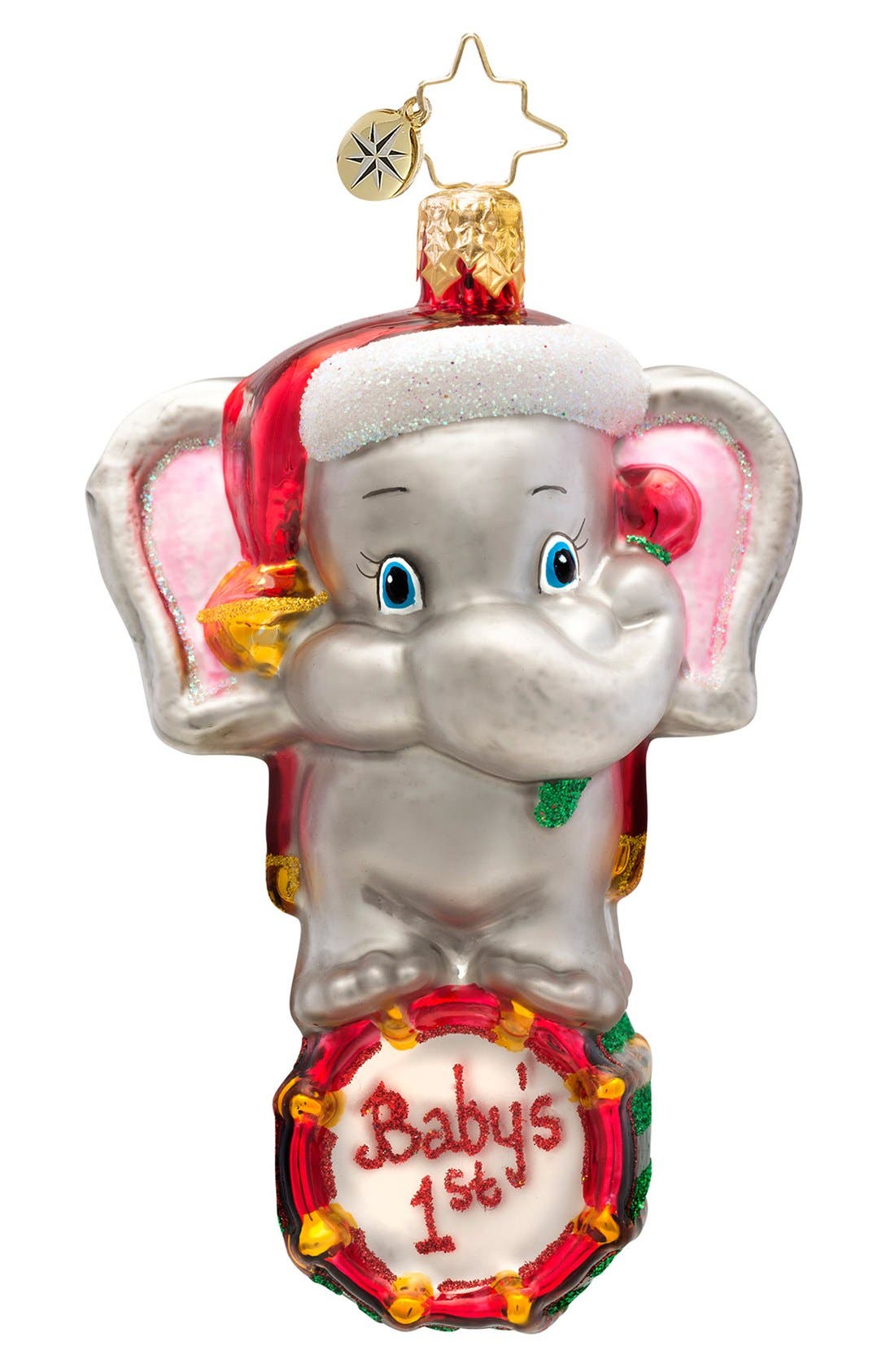 Christopher Radko 'Baby's First Christmas Gem' Handcrafted Glass