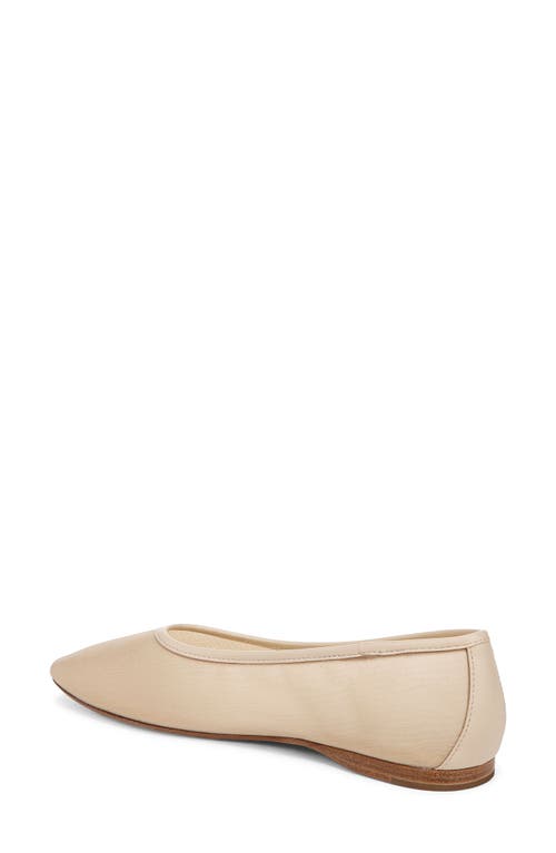 Shop Vince Leah Mesh Ballet Flat In Birch Sand