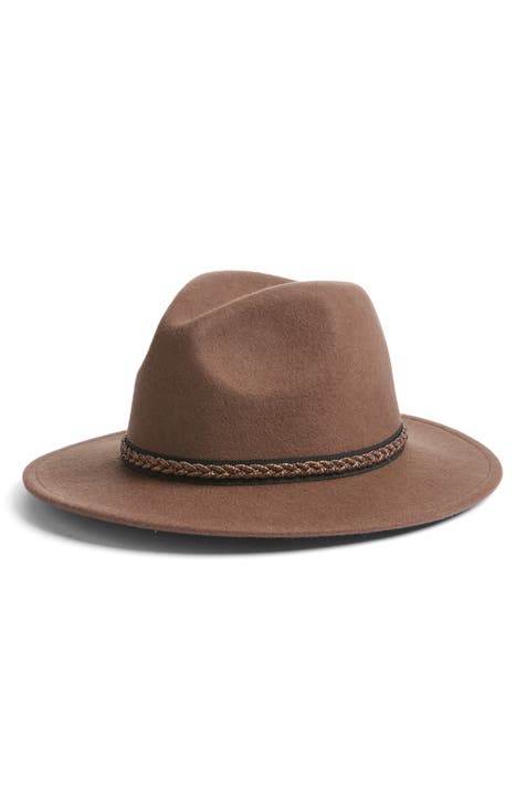 Metallic Trim Panama Hat
