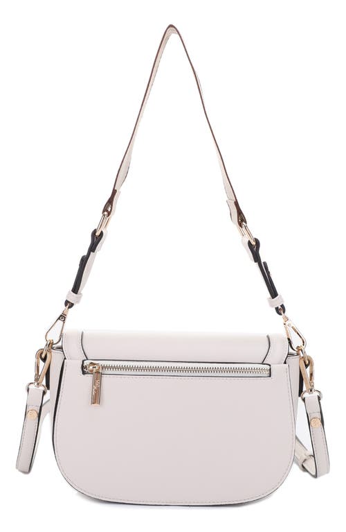 Shop Mali + Lili Kiana Recycled Vegan Leather Crossbody Bag In Ivory