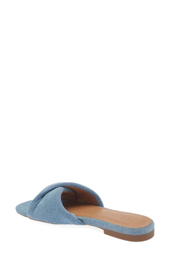 Shop Nordstrom Rack Chantelle Slide Sandal In Blue Denim