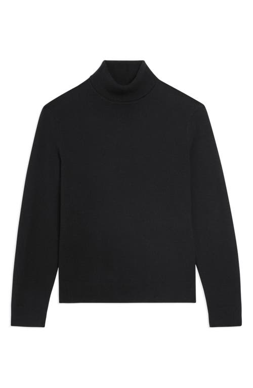 Shop Theory Hilles Cashmere Turtleneck In Black