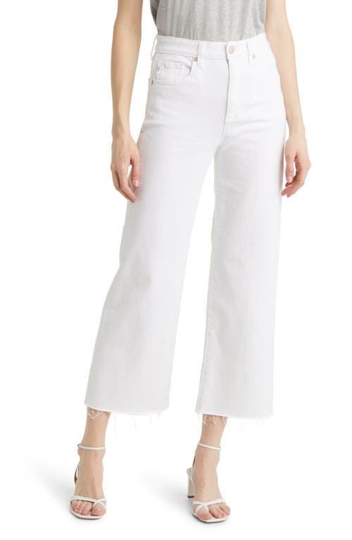 AG Saige High Waist Ankle Wide Leg Jeans in Aesthetic White
