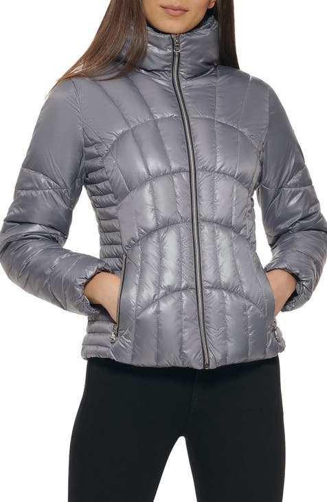 Puffer jacket - Light grey - Ladies