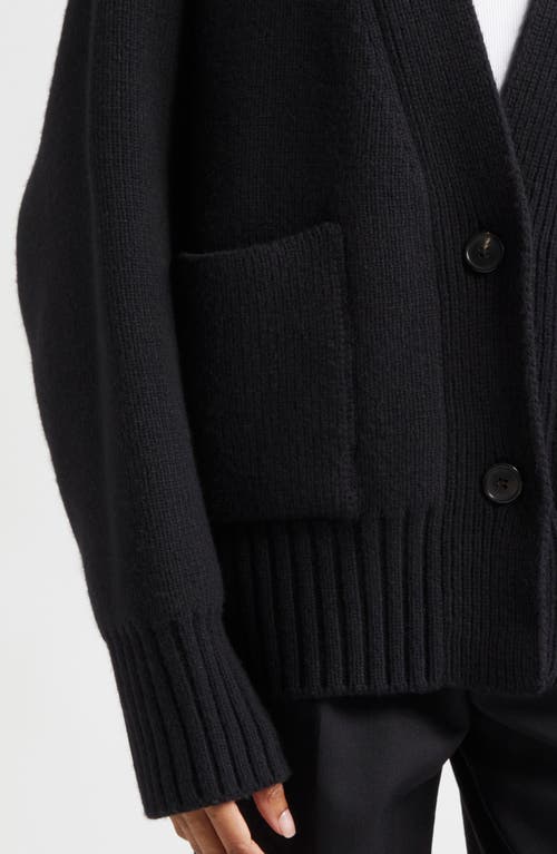 Shop Rohe Róhe Wool Cardigan In Black