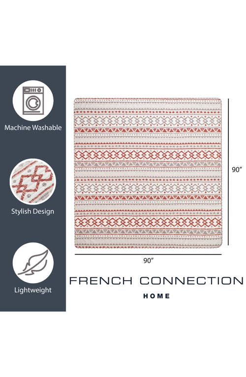 Shop French Connection Adair Quilt & Sham Set In Natural/rust